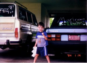 Full size Jeep and a 240 Turbo coupe